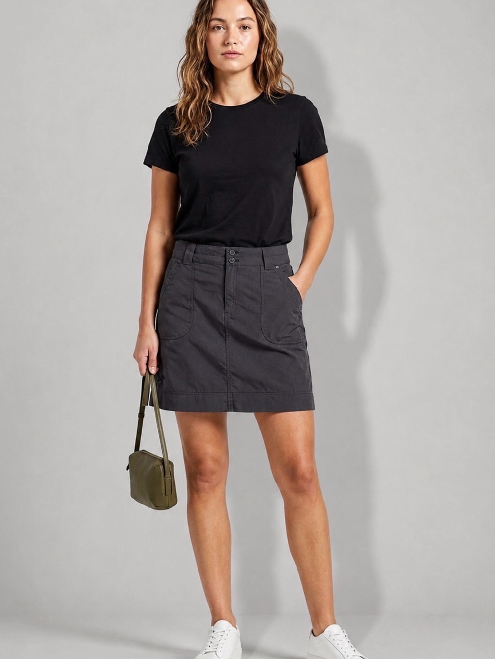 ARC’TERYX Rana Utility Mini Skirt Size 10 Graphite Grey